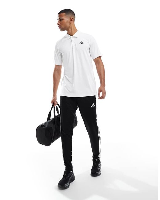 Adidas Originals White Adidas Tennis Polo Shirt for men