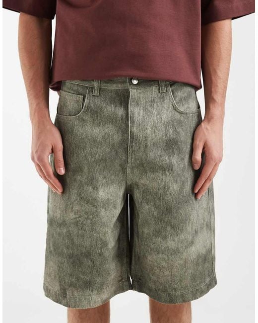ASOS Multicolor Longer Length Jort for men
