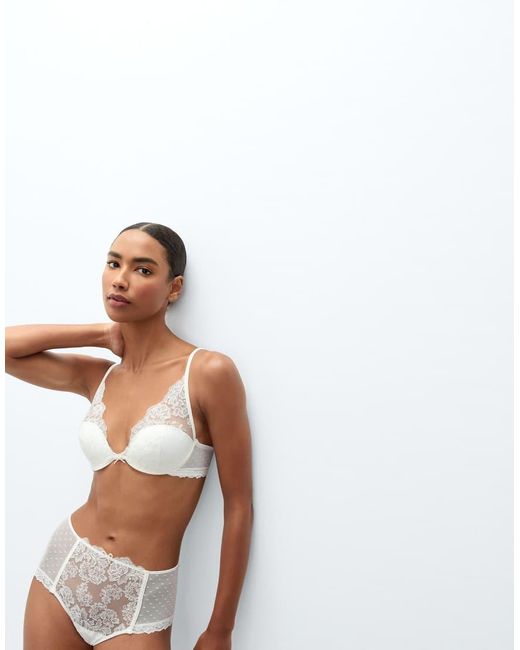 Intimissimi White From The Boudoir Elena Balconette Bra