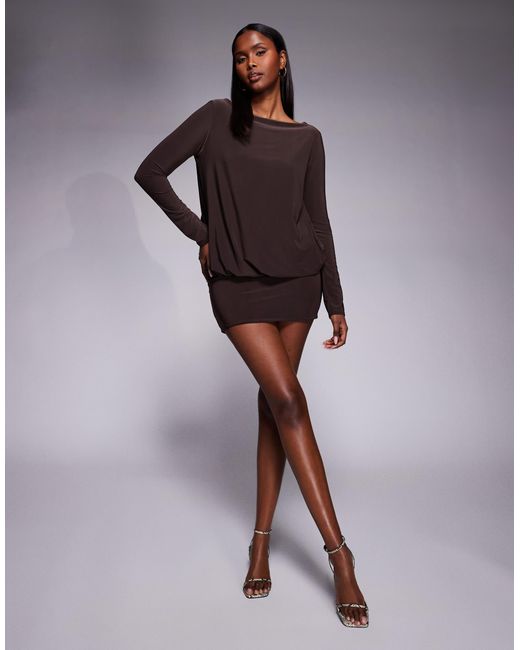 aya muse long sleeve dress AYA MUSE | Women's | Elan Dress | BEIGE Dress COCKTAIL main image 0