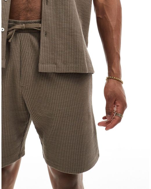 Pantalones cortos marrones SELECTED de hombre de color Brown