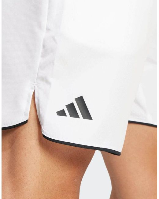 Adidas Originals White Adidas Training Club Tennis Climacool Shorts for men