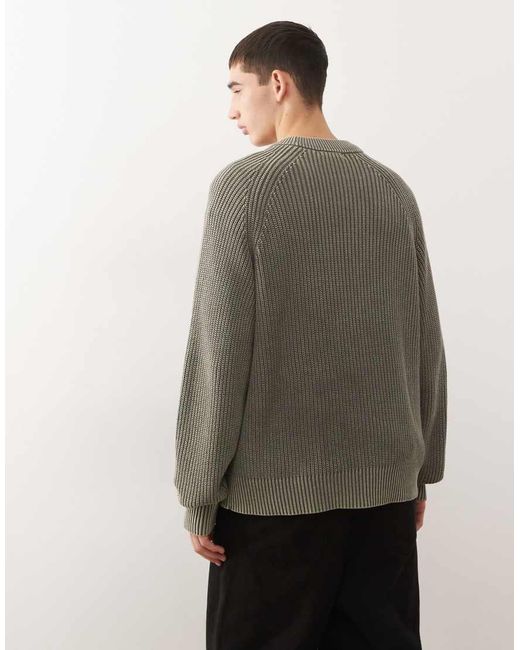 Weekday Gray Relaxed Knit Sweater for men