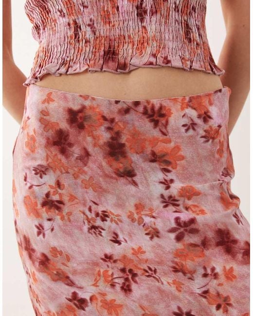 Mango Pink Teen Maxi Skirt Co-Ord