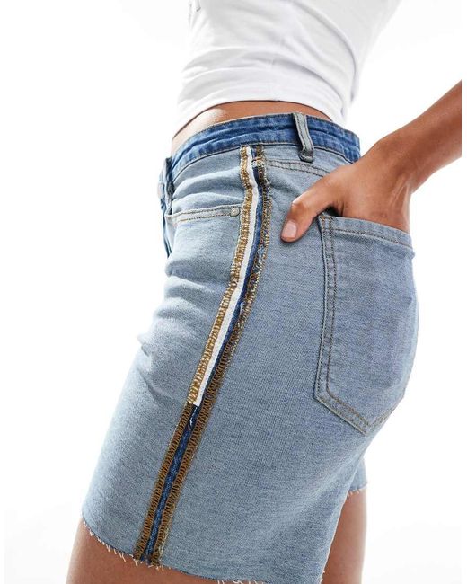 Threadbare Inside Out Denim Shorts in Blue Lyst UK