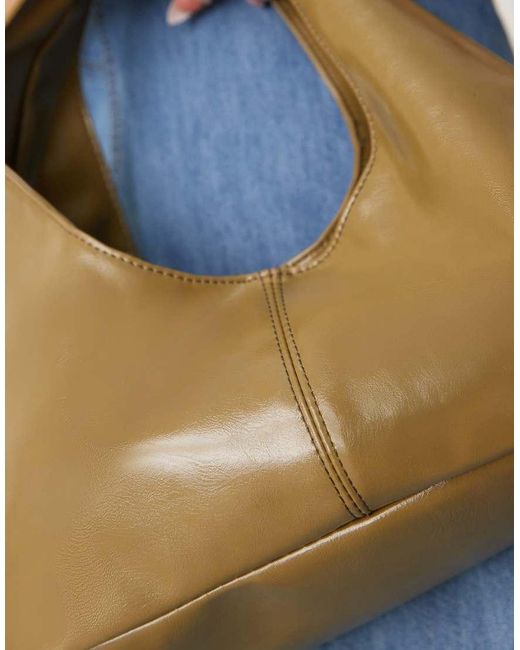 Borsa Da Spalla A Trapezio Color Oliva di ASOS in Blue