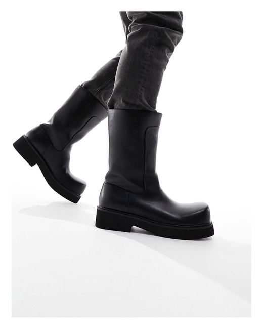 Koi Footwear Black Koi The General Oversized Tall Boots for men