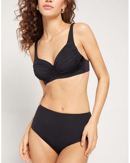 Tezenis Black Preformed Balconette Bikini Top
