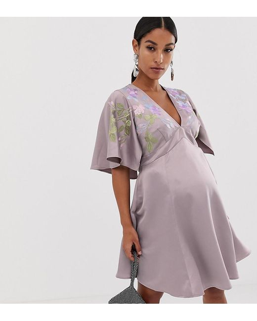asos maternity cape dress