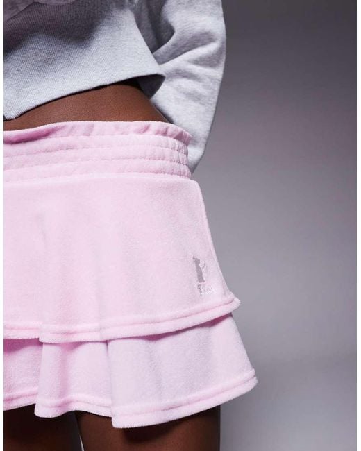 Juicy Couture Multicolor Heritage Smocked Tier Ruffle Rara Skirt