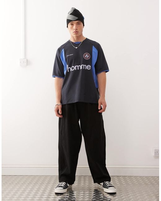 Collusion Blue Football Top for men