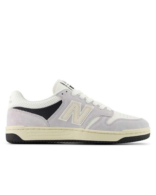New Balance White 480 Trainers