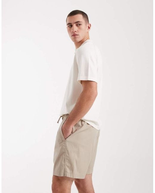Hollister Natural Twill Pull On Shorts for men