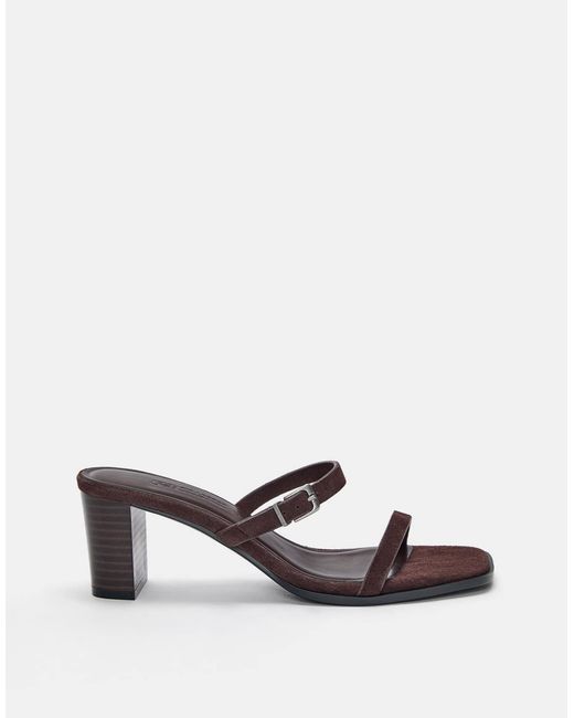 Sandales à talon Pull&Bear en coloris Brown