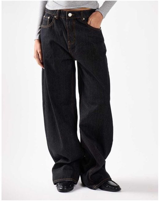 Glamorous White Relaxed Wide Leg Denim Jeans
