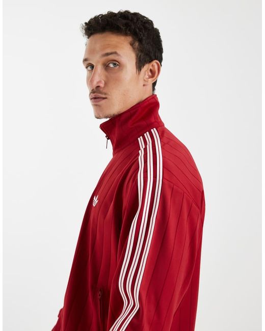 Adidas Originals Red Firebird Drop Needle Track Top for men