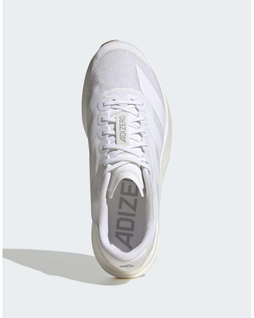 Adidas Originals White Adizero Evo Sl Trainers for men