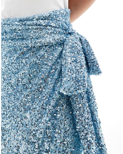 Never Fully Dressed Blue Petite Midaxi Skirt