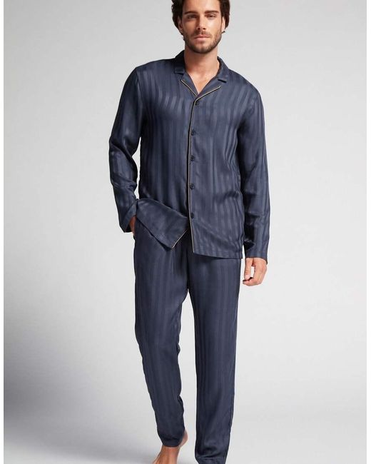 Intimissimi Blue Long Modal Pyjamas for men