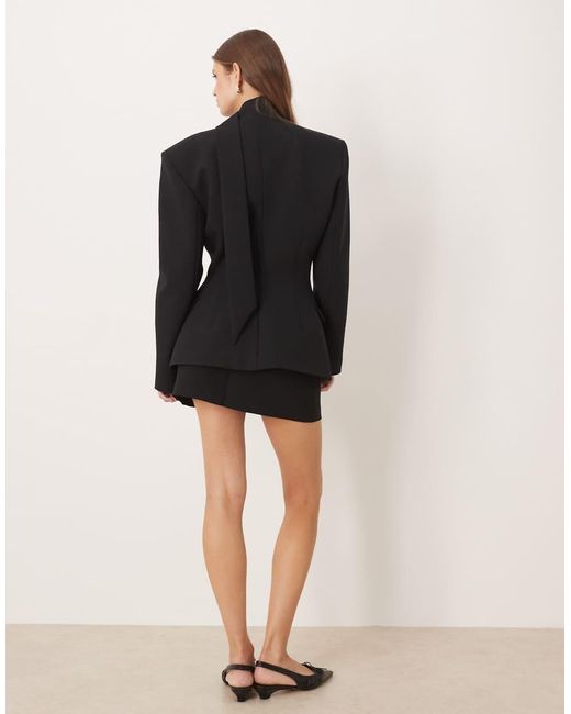 ASOS Black Pelmet Pocket Detail Mini Skirt Co Ord