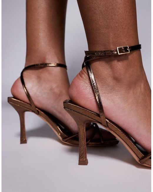 Public Desire Brown – fizzy – sandaletten