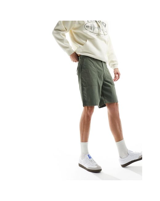Gant – surplus – utility-shorts aus baumwolle/leinen in Green für Herren