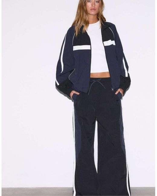 Stradivarius White Technical Trousers