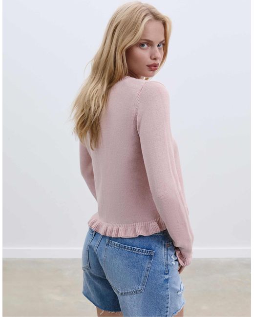 Stradivarius Blue – strickjacke