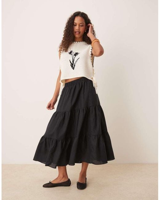Glamorous Black Midi Skirts