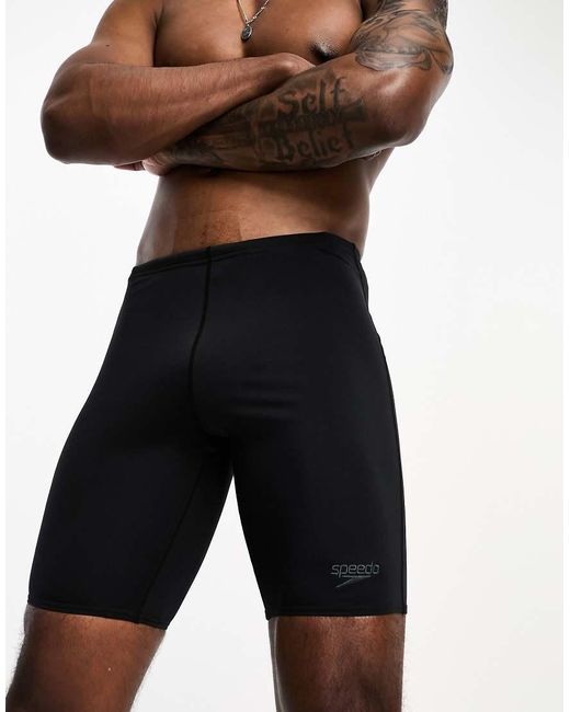 Speedo Black Endurance Jammer Swim Shorts for men
