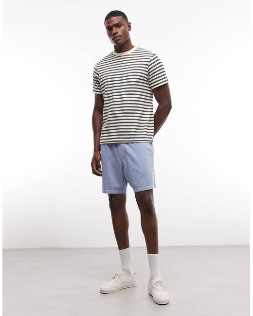 ASOS Blue Asos Deisgn Oversized Jersey Short With Back Pocket for men