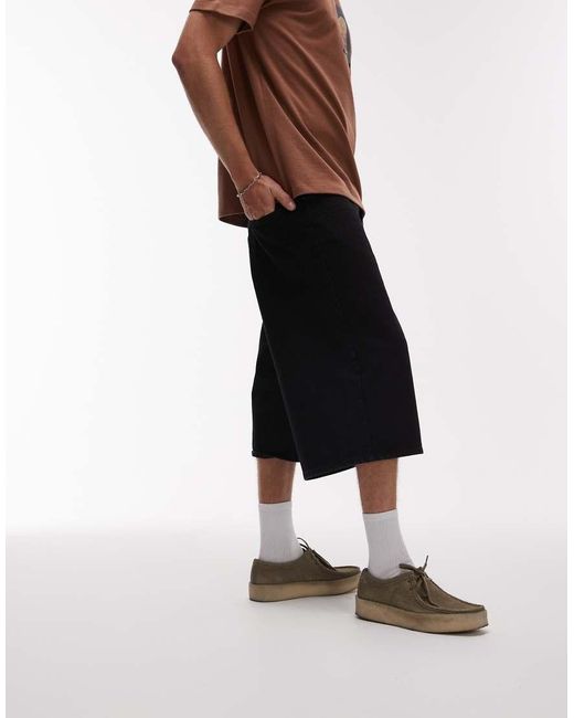 Topman Natural Denim Bermuda Short for men