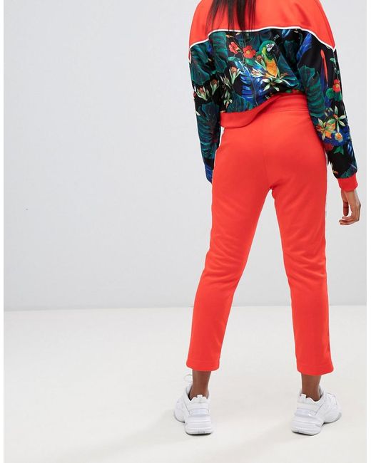 Nike Synthetic Red Tropical Hyper Femme Print Tracksuit Bottoms | Lyst