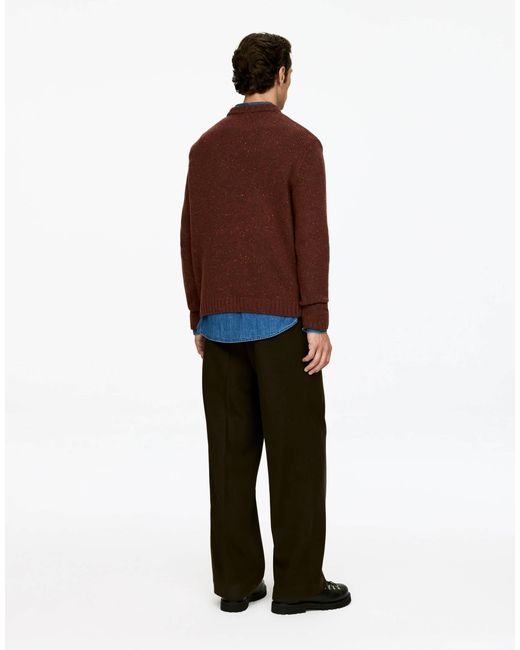 Pull décontracté en laine et alpaga à col ras ARKET pour homme en coloris Brown