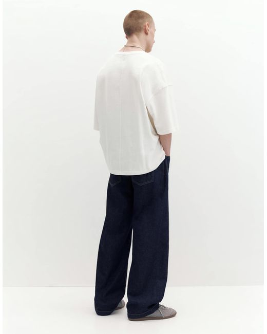 T-shirt ample - cassé Pull&Bear pour homme en coloris White
