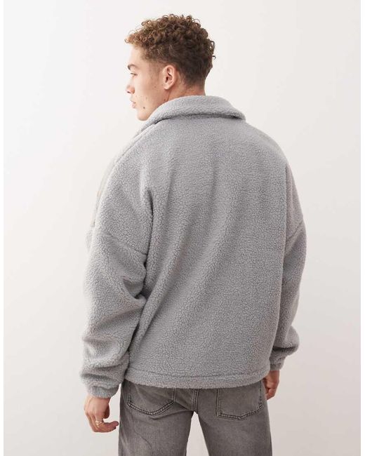 Umbro Gray Fleece Coach Jacket for men