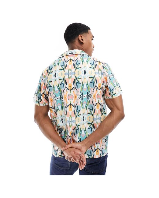 Another Influence White Beach Shirt for men