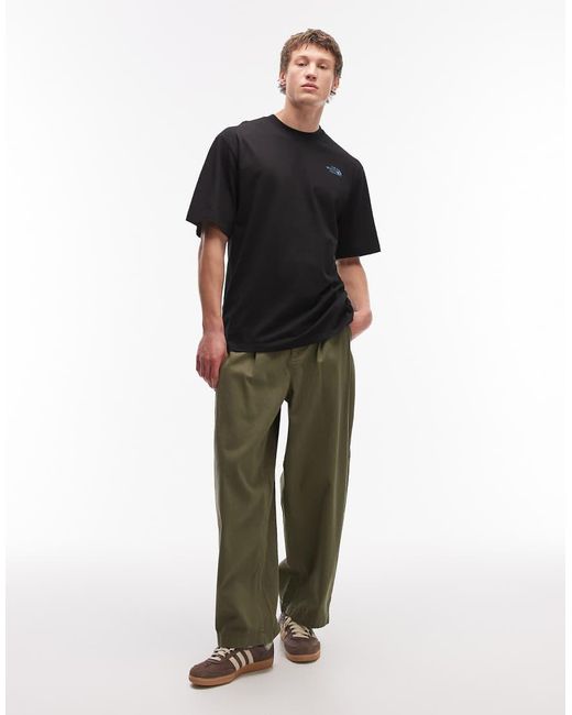 The North Face Black Nse Liquid Box Backprint Oversized T-Shirt for men