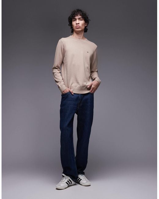 Tommy Hilfiger Gray Essential Cotton Jumper for men