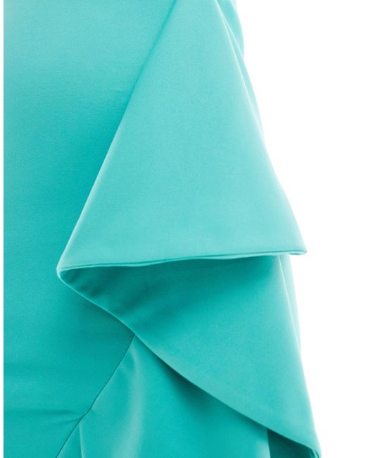 Robe mi-longue à détails corset - turquoise True Violet en coloris Blue