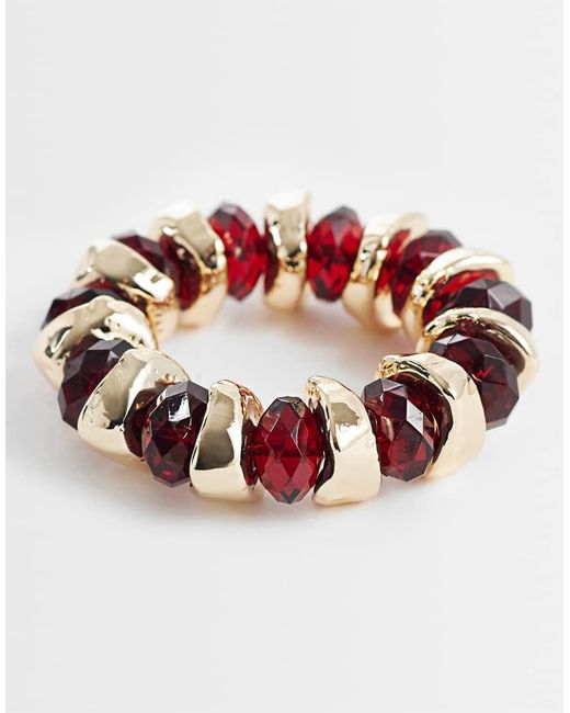 Bracciale Elasticizzato di ASOS in Pink