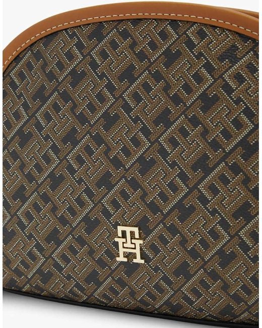 Tommy Hilfiger Brown Hilfiger Icon Th Monogram Print Washbag