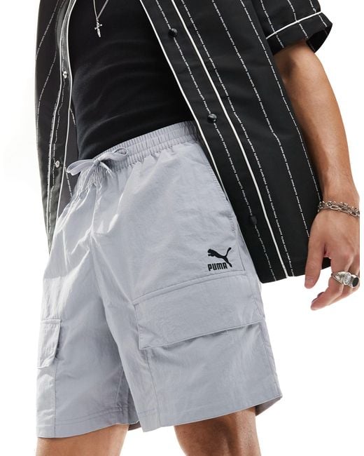 PUMA Classics – cargo-shorts in Black für Herren