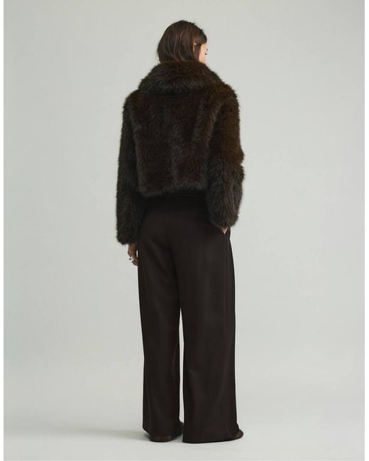 Pull&Bear Black Voluminous Darted Smart Trousers