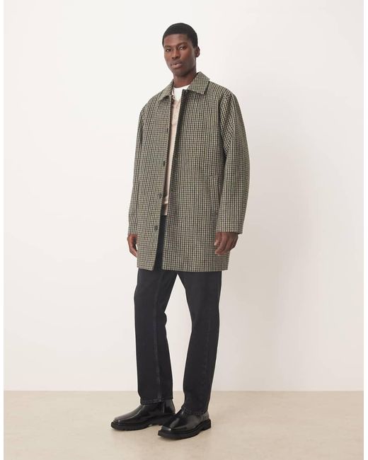ASOS Natural Mid Length Carcoat for men