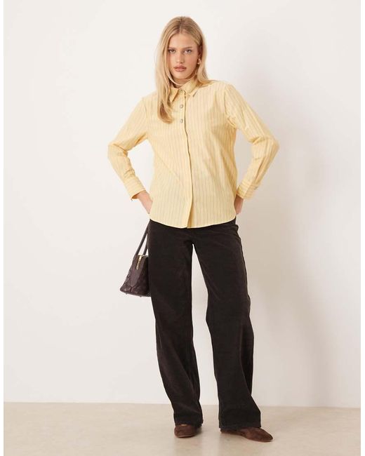 Jdy Natural Button Detailing Long Sleeve Shirt