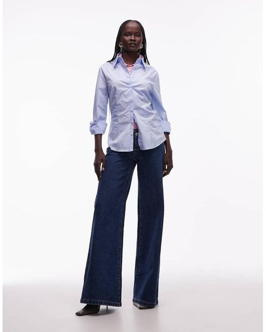 Abrand Jeans Blue 00 Super Low Rise Wide Leg Jeans