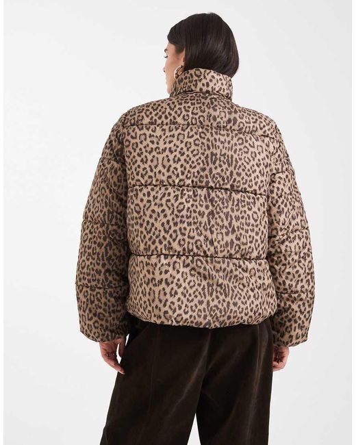 Vero Moda Brown Short Puffer Jacket