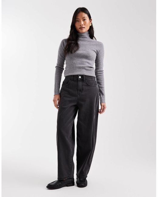 Kirsa - jean barrel à taille haute - délavé Vero Moda en coloris Black