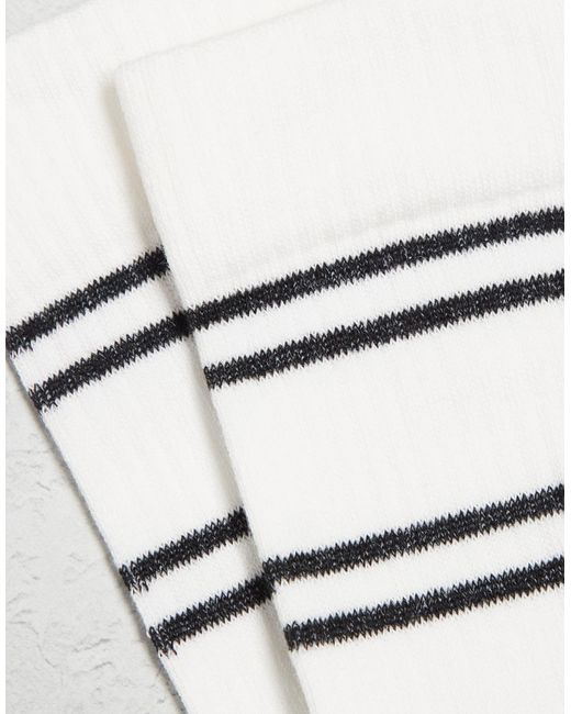 ASOS White Stripe Sock for men
